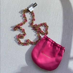 Juicy Couture Pink and Gold Necklace. NWT.